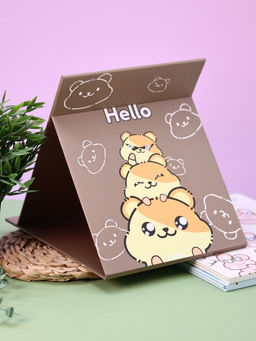 Зеркало "Lets go hamster", dark brown