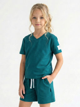 Комплект для девочки 22-4354 зеленый - Mini maxi фото 3