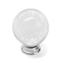 Ручка-кнопка CAPPIO PK115, d=35 мм, пластик, цвет хром, 8 шт.