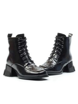 01-CYY11-1 BLACK Ботинки демисезонные женские (натуральная кожа, байка) - Фабричный китай фото 15