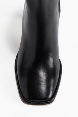 Botines de piel con tacon - H&m фото 6