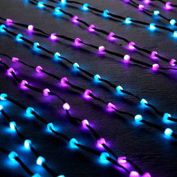 Умная гирлянда Нить 5 м роса с насадками Шарики, IP20, черный провод, 100 LED, пульт ДУ, приложение, свечение RGB, USB - Luazon lighting фото 4