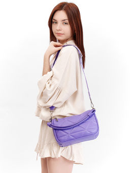 LACCOMA сумка Айлин-Ф826-фиолетовый эко кожа хлопок  фото 7