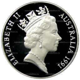 10 долларов 1991 года Австралия Ябиру