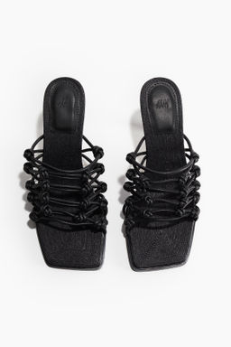 Sandalias de tacon con nudos decorativos - H&m фото 9