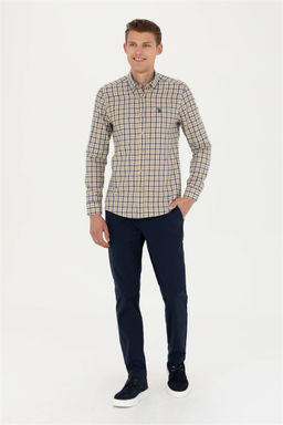 Мужские темно-синие брюки из плотной ткани - U.s. polo assn фото 8