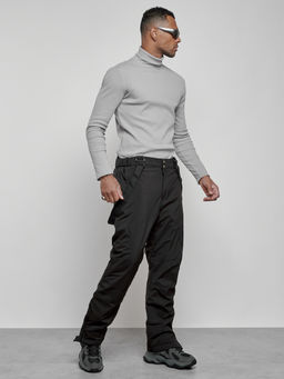 Полукомбинезон утепленный мужской зимний горнолыжный черного цвета 7431Ch - Colannia фото 29