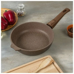 Сковорода 24см АП Гранит brown со съемной ручкой арт.024806