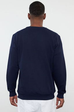 Lacivert Regular/Normal Kesim Ici Polar/S?cak Tutan Sweatshirt TMNAW21SW1208