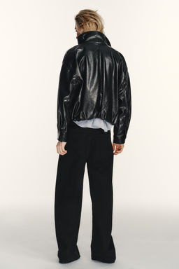 FAUX LEATHER VOLUME JACKET - Zara фото 14