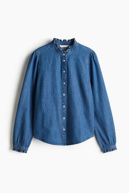 Blusa denim con volantes - H&m фото 6