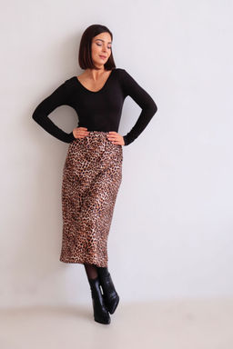 Martichelli Юбка с анималистичным принтом