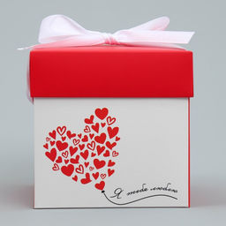 Цена за 2 шт. Коробка подарочная складная, упаковка, «Люблю тебя», 10×10×10 см