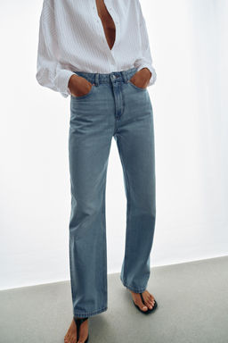 Z1975 REGULAR FIT HIGH-WAIST LONG LENGTH JEANS - Zara фото 24