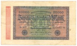 20000 марок 1923 года Германия