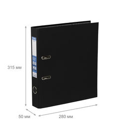 Expert Complete Регистратор PVC 50 мм 10 шт. Classic A4 арочный механ. лён черный 25181