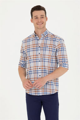 U. S. Polo Assn Мужская рубашка в клетку с камнем - U.s. polo assn фото 10