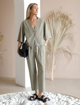 VILATTE / Блузка из плотного лиоцелла фото 3