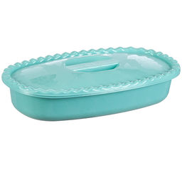 Миска прямоугольная 1,5л с крышкой арт.М1322