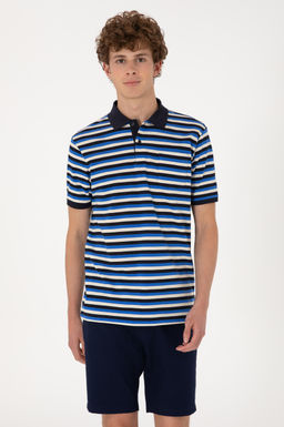 Erkek Lacivert Ti__rt Sepette S_rpriz _ndirim