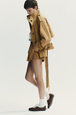 SHORT TRENCH COAT