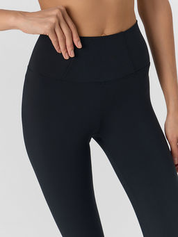 Бриджи спортивные женские с высокой линией талии черные - Mark formelle фото 5