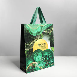 Пакет ламинированный вертикальный Мрамор, L 40 31 11,5 см