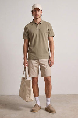 Mint Regular/Normal Kesim Dokulu Polo Yaka T-shirt TMNSS26PO00047