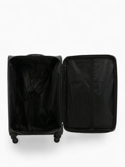 Чемодан на колёсах большой 97 л (L), на молнии, с увеличением, кодовый замок, 4 колеса, серый