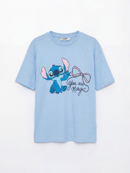 Stitch Bask?l? K?z ?ocuk Ti??rt