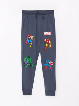 Beli Lastikli Marvel Bask?l? Erkek ?ocuk Jogger E?ofman Alt?