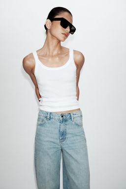 JEANS Z1975 STRAIGHT TIRO ALTO / Azul claro - Zara фото 3