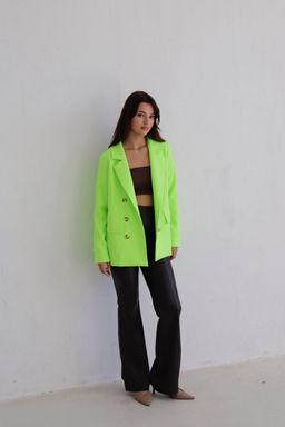 10557 Жакет двубортный неоново-зелёный - Martichelli фото 18