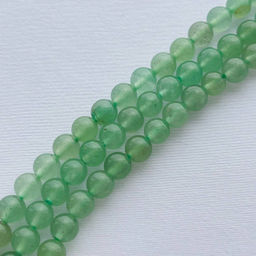 Бусины для украшений из зеленого Кварца 39 см