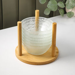 Набор салатников на подставке Вирго, 330 мл, d=12.5 см, 6 шт., стекло