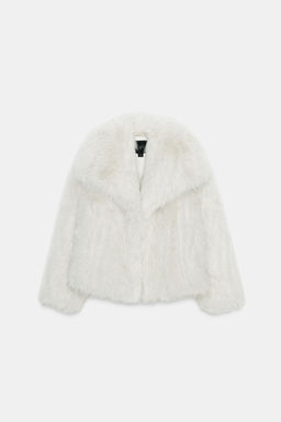 FAUX FUR JACKET ZW COLLECTION - Zara фото 7