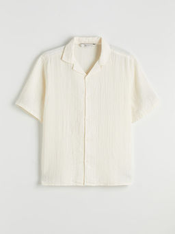 Regular Fit K?sa Kollu M?slin Erkek G?mlek