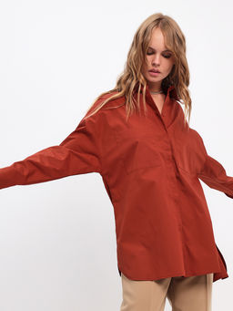 Блузка женская дл. рук. KATHARINA KROSS KK-B-007T-коричневый  фото 4