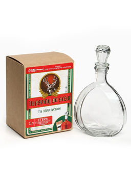 Подарочный набор для приготовления настойки Егерь: травы и специи 36 г, штоф 500 мл., инструкция