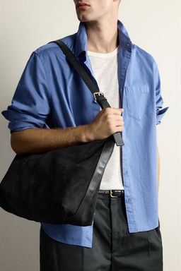 BOLSO SHOPPER LISO / Negro