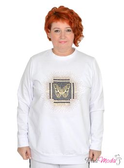 Толстовка Модель №1173 размеры 44-84 - Plusmoda фото 2