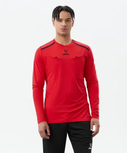 Футболка судейская с длинным рукавом JOGEL DIVISION PerFormDRY Referee LS Tee, красный  фото 6