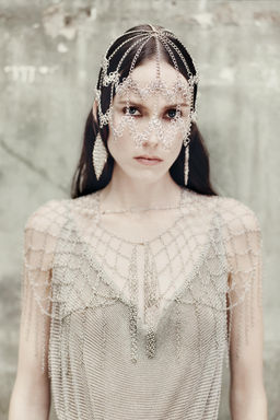 LIMITED EDITION METALLIC THREAD MESH DRESS - Zara фото 2