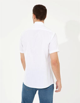 Beyaz Regular Fit K_sa Kollu G_mlek - Pierre cardin фото 5