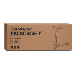 Самокат детский ROCKET, алюминиевый, колеса PU, 145 мм, зелёный