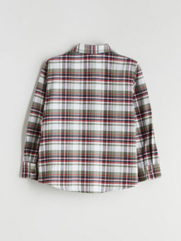 Uzun Kollu Ekose Erkek ?ocuk G?mlek