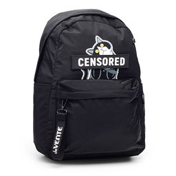 Рюкзак "Censored" подростковый 42x31x20 см (18 л) 500 г, плотный износостойкий полиэстер с водоотталкивающей пропиткой, 1 отделение на молнии с уплотненным отделением для ноутбука до 15 дюймов и книг, бегунок из репсовой ленты с печатью на переднем карман