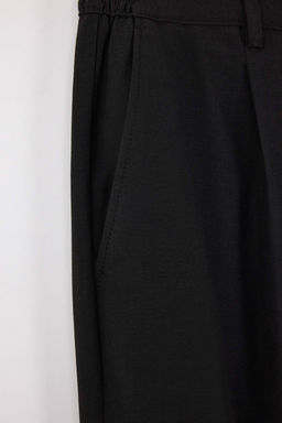 Siyah Erkek Gofre Mevsimlik Kumas Pantolon TMNSS26PL00005 - Trendyolmilla фото 2