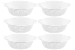 Набор жюльенниц-кокотниц 6 пр. 250 мл 16*10*8 см "Веточки-цветочки" с крышками