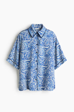 Camisa estampada de sat?n